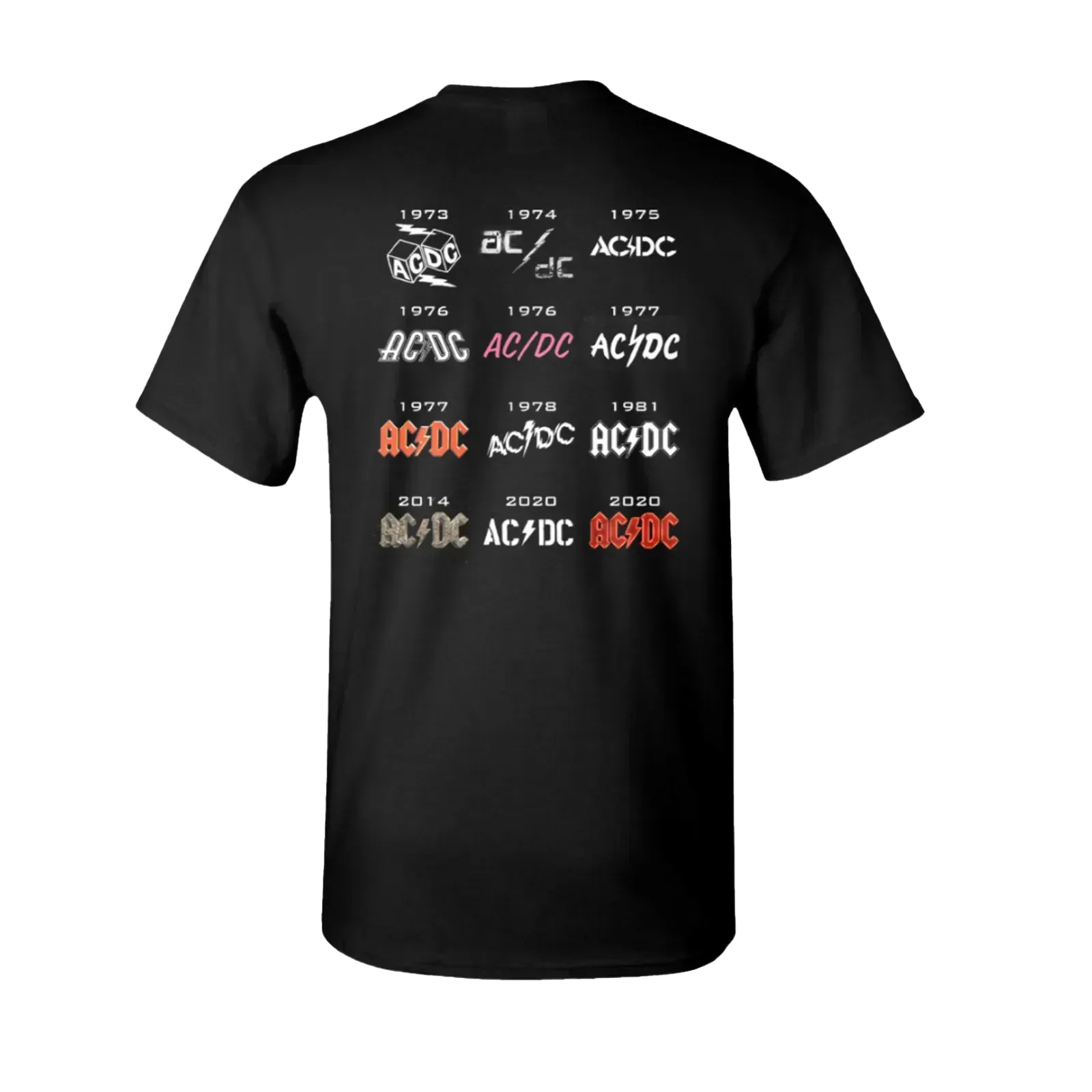 50 Years of AC/DC Logos T-Shirt - Image 2