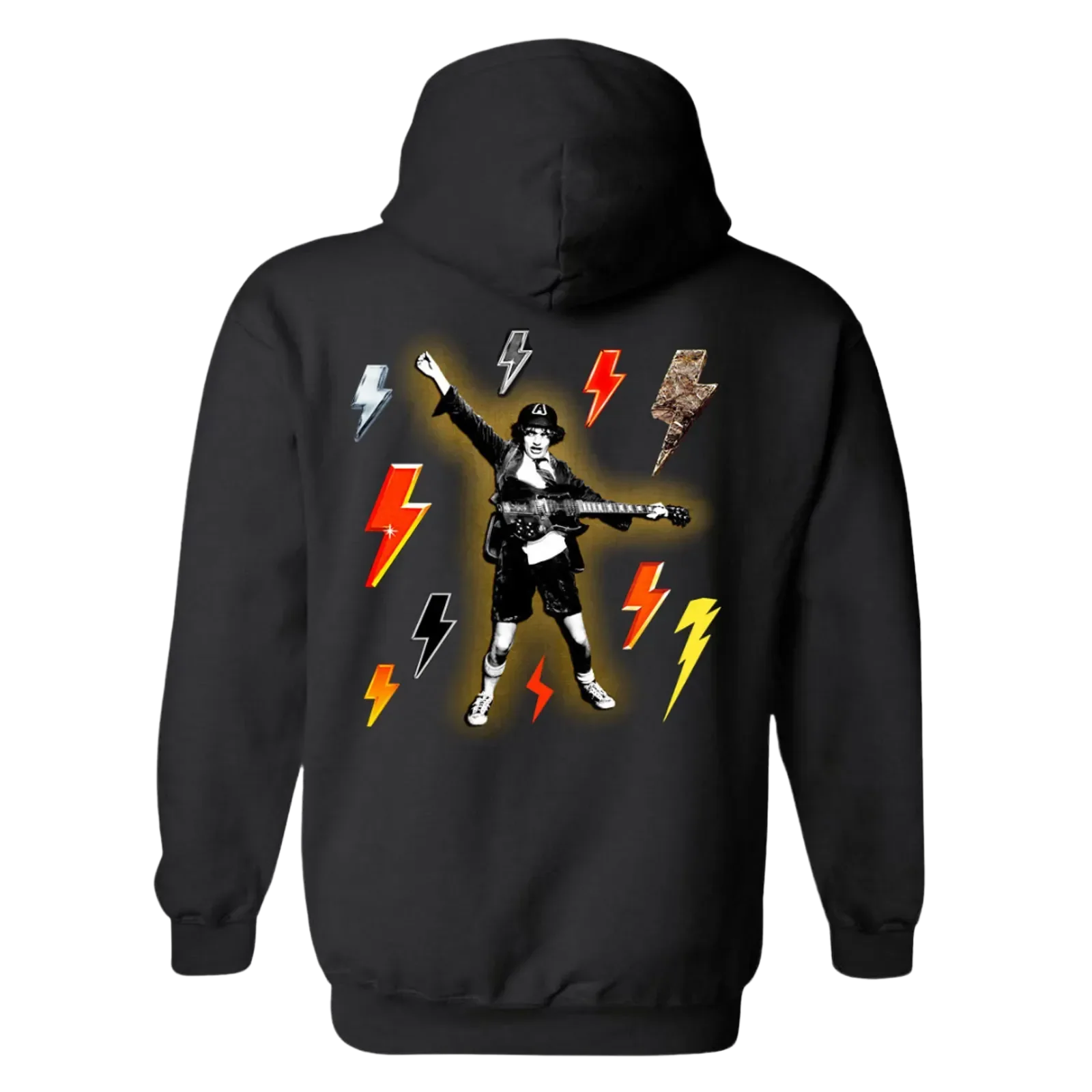 AC/DC 50 Years of High Voltage Black Hoodie - Image 2