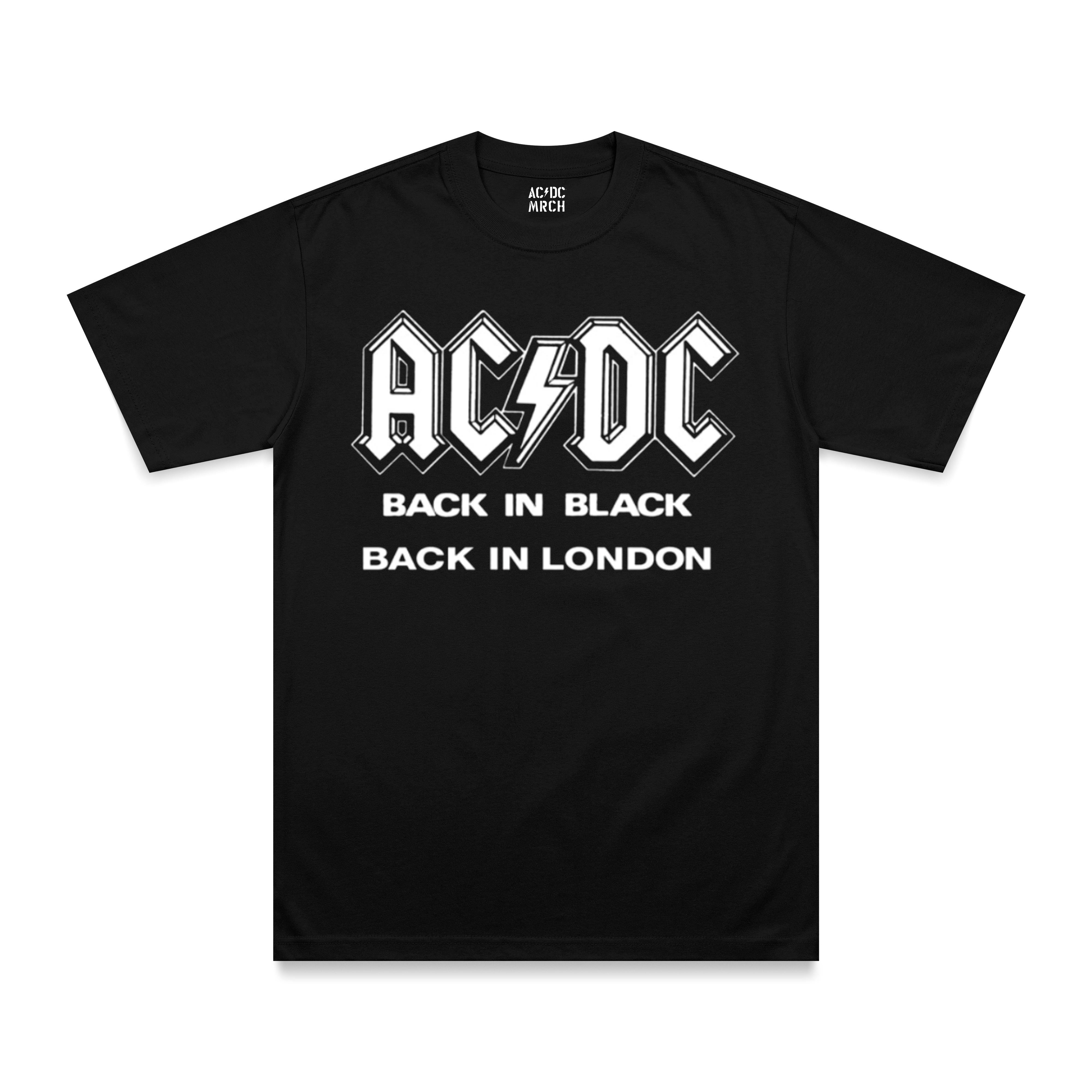 Back in Black London Black T-Shirt