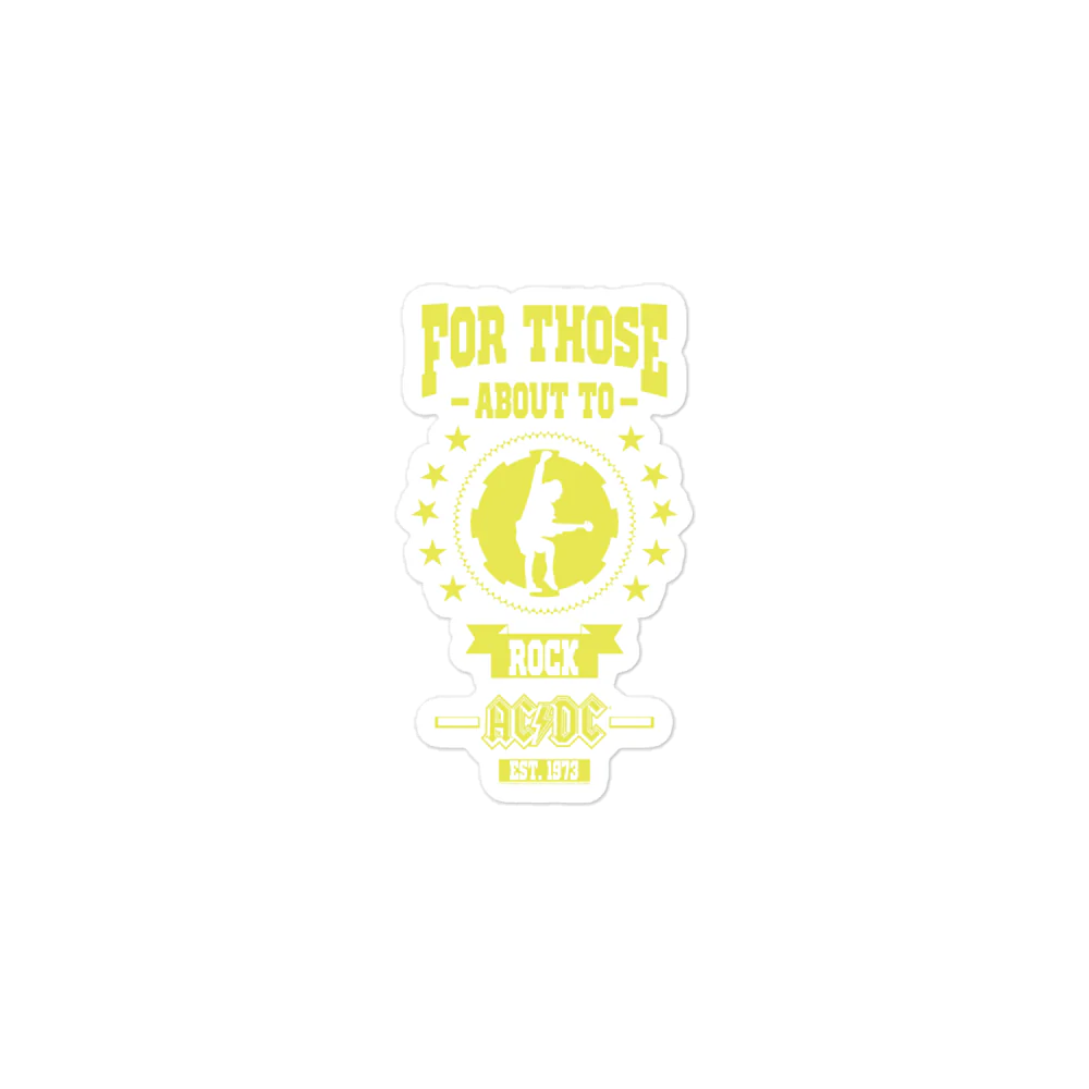 For Those About To Rock Sticker